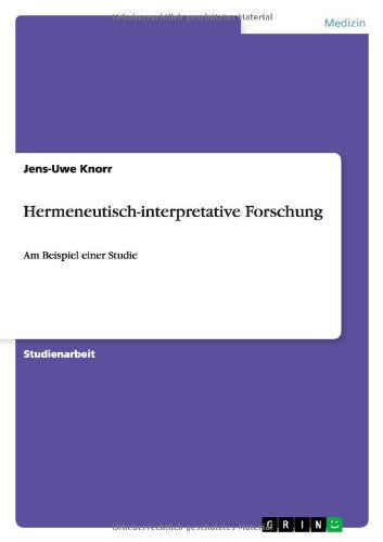 Cover for Knorr · Hermeneutisch-interpretative Fors (Book) [German edition] (2010)