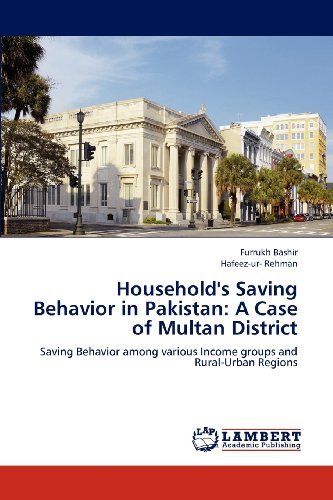 Cover for Hafeez-ur- Rehman · Household's Saving Behavior in Pakistan: a Case of Multan District: Saving Behavior Among Various Income Groups and Rural-urban Regions (Paperback Book) (2012)