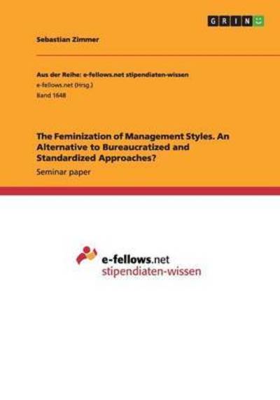 Cover for Zimmer · The Feminization of Management S (Book) (2015)