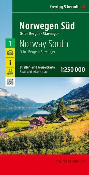 Cover for Freytag &amp; Berndt · Freytag &amp; Berndt Road Map: Freytag &amp; Berndt Norwegen blad 1: Norwegen Süd - Oslo, Bergen, Stavanger (Gebundenes Buch) (2023)