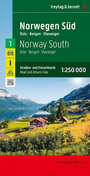 Cover for Freytag &amp; Berndt · Norway South, Road and Leisure Map (Landkarten) (2023)