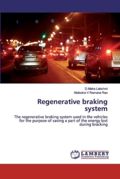 Cover for Rao · Regenerative braking system (Book) (2019)