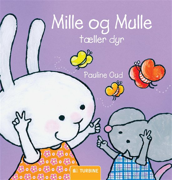Cover for Pauline Oud · Mille og Mulle tæller dyr (Kartonbuch) [1. Ausgabe] (2013)