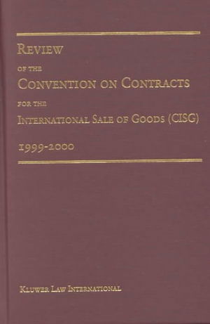 Cover for Pace University International Law Review · Review of the Convention of the Sale of International Goods (1999-2000) (Innbunden bok) (2001)