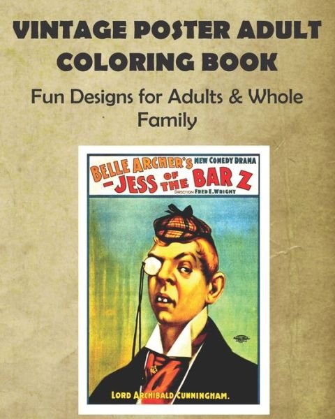 Cover for Hyperamazing Publishing · Vintage Poster Adult Coloring Book (Pocketbok) (2020)