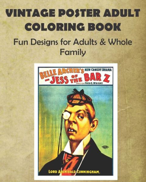 Cover for Hyperamazing Publishing · Vintage Poster Adult Coloring Book (Paperback Book) (2020)