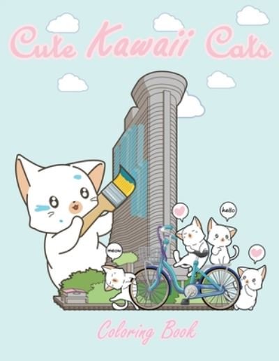 Cover for Freshpages Coloring Book · Cute Kawaii Cats Coloring Book (Pocketbok) (2020)