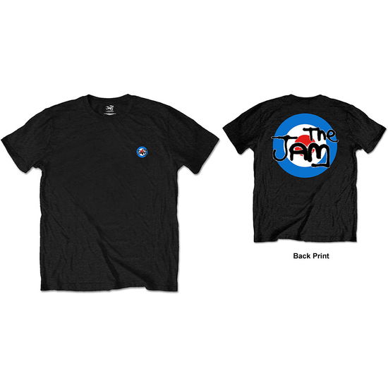 The Jam Unisex T-Shirt: Target Logo (Back Print / Retail Pack) - Jam - The - Marchandise - Rockoff - 5056170679602 - 3 mai 2019