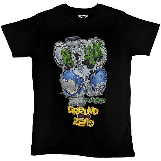 Marvel Comics Unisex T-Shirt: Hulk Ground Zero - Marvel Comics - Merchandise -  - 5056561097602 - 