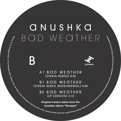 Cover for Anushka · Bad Weather / Str4ta Remix (LP) (2022)