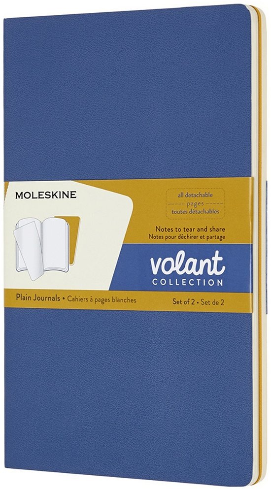 Moleskine Volant Journals Large Plain Forget.Blue Amber.Yellow - Moleskine - Bøger - MOLESKINE - 8058647620602 - 26. juli 2018