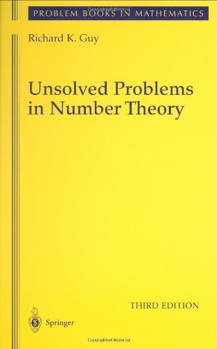 Cover for Richard Guy · Unsolved Problems in Number Theory (Hardcover Book) [3rd edition] (2004)