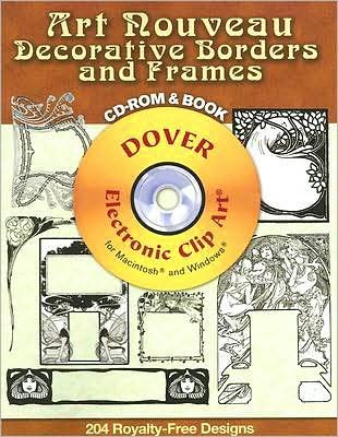 Cover for Carol Belanger Grafton · &quot;Art Nouveau&quot; Decorative Borders and Frames - Dover Electronic Clip Art (Lydbog (CD)) [Unabridged edition] (2008)