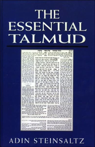Cover for Adin Steinsaltz · The Essential Talmud (Hardcover Book) [New edition] (1992)