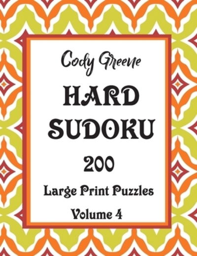 Cover for Cody Greene · Hard Sudoku (Paperback Book) (2019)