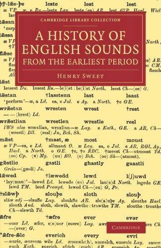 Cover for Henry Sweet · A History of English Sounds from the Earliest Period: With Full Word-Lists - Cambridge Library Collection - Linguistics (Pocketbok) (2014)