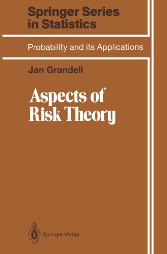 Cover for Jan Grandell · Aspects of Risk Theory - Springer Series in Statistics (Paperback Book) [Softcover reprint of the original 1st ed. 1991 edition] (2011)