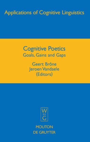 Cover for Geert Brone · Cognitive Poetics (Book) (2009)
