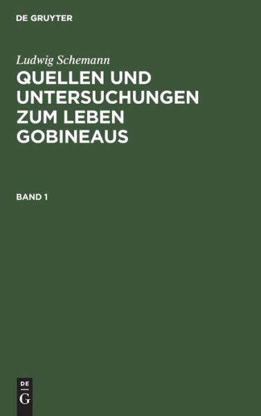Cover for Ludwig Schemann (Book) (1914)
