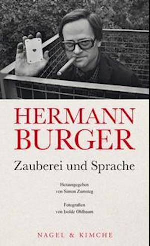 Cover for Simon Zumsteg · Hermann Burger. Zauberei und Sprache (Book) (2022)