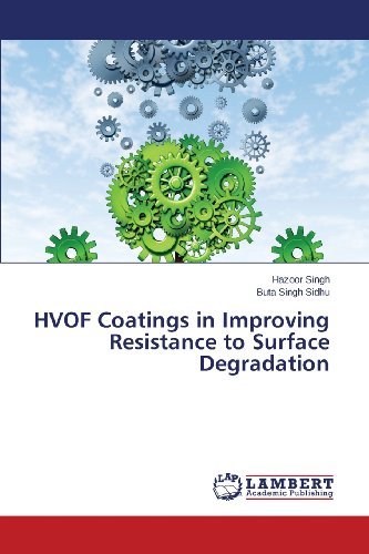 Cover for Buta Singh Sidhu · Hvof Coatings in Improving Resistance to Surface Degradation (Pocketbok) (2013)