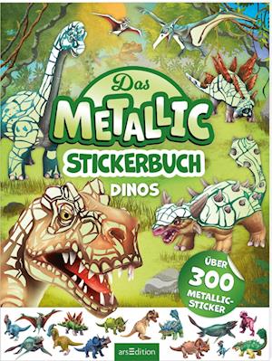 Cover for Timo Schumacher · Das Metallic-Stickerbuch – Dinos (Book) (2025)