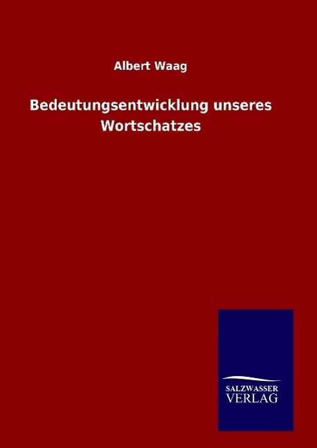 Cover for Waag · Bedeutungsentwicklung unseres Wort (Buch) (2015)