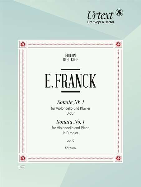 Cover for Franck · Franck:sonate In D FÃ¼r Violoncello Und (Bog)