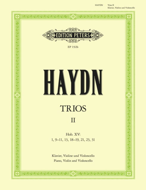 Cover for Piano Trios, complete Vol.2 (Sheet music) (2001)