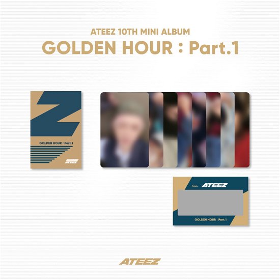 Cover for ATEEZ · Golden Hour pt. 1 - Photo &amp; Scratch Card Set (Fotokort) [Set Z] (2024)