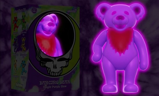 Grateful Dead - Dancing Bear Glow (Haight Purple) Reaction Figure - Grateful Dead - Produtos - SUPER 7 - 0840049822603 - 