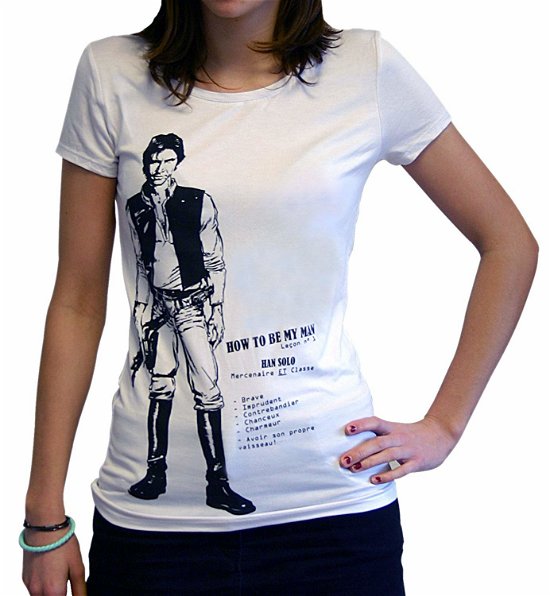 Cover for Star Wars · Tshirt Han Solo Woman Ss White - Basic (MERCH)