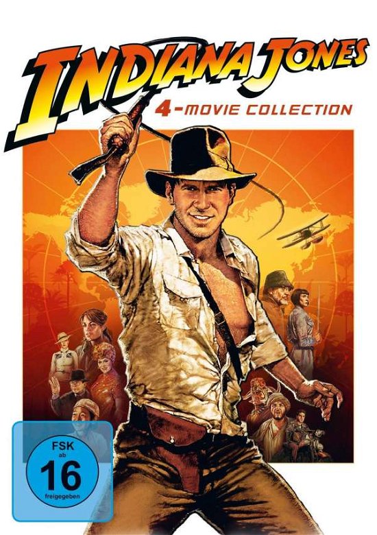 Cover for Harrison Ford,karen Allen,john Hurt · Indiana Jones 1-4 (DVD) (2021)