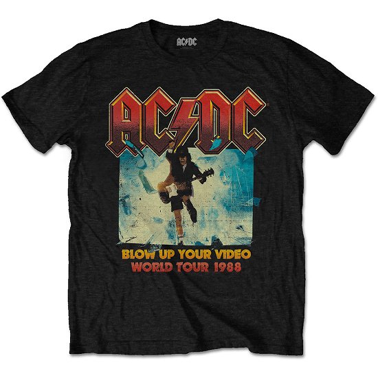 AC/DC Unisex T-Shirt: Blow Up Your Video - AC/DC - Merchandise - Perryscope - 5055979968603 - 12. desember 2016
