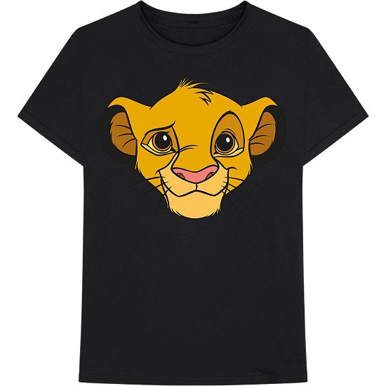 Cover for Disney · Disney Unisex T-Shirt: Lion King - Simba Face (T-shirt) [size S] [Black - Unisex edition]