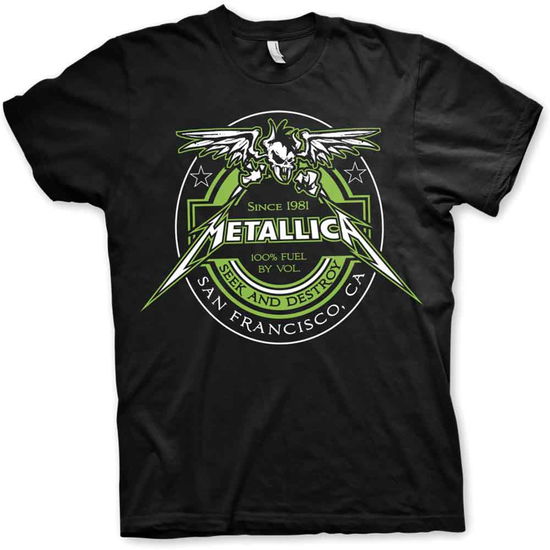 Metallica Unisex T-Shirt: Fuel (Black) - Metallica - Produtos - PHD - 5060357849603 - 19 de janeiro de 2024