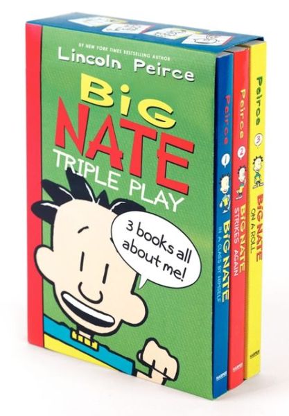 Big Nate Triple Play Box Set: Big Nate: In a Class by Himself, Big Nate Strikes Again, Big Nate on a Roll - Big Nate - Lincoln Peirce - Livros - HarperCollins - 9780062283603 - 24 de setembro de 2013