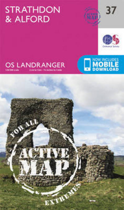 Cover for Ordnance Survey · Strathdon &amp; Alford - OS Landranger Active Map (Map) [February 2016 edition] (2016)
