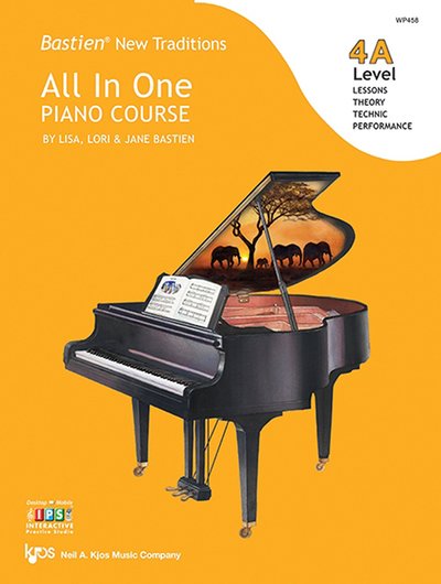 Cover for Jane Bastien · Bastien New Traditions: All In One Piano Course - Level 4A (Book) (2020)