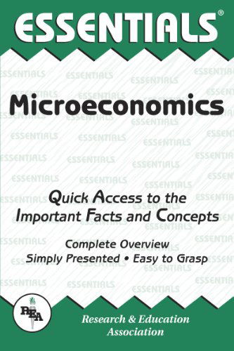 Cover for The Editors of Rea · Microeconomics Essentials (Essentials Study Guides) (Paperback Book) (1989)