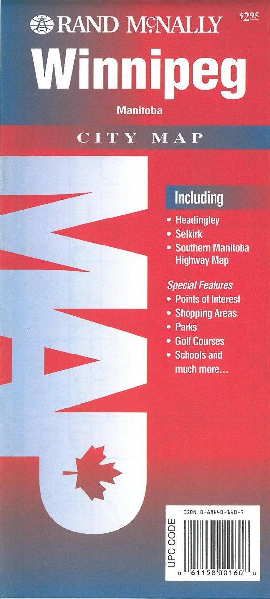 Cover for Rand McNally · Rand McNally Maps: Winnipeg City Map (Gebundenes Buch) (1996)