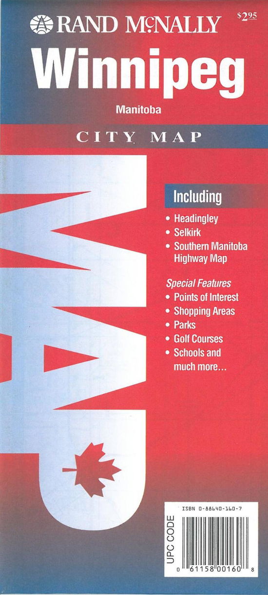 Cover for Rand McNally · Rand McNally Maps: Winnipeg City Map (Hardcover Book) (1996)