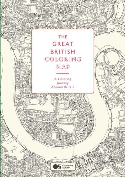 Cover for Ordnance Survey · The Great British Coloring Map: A Coloring Journey Around Britain (Paperback Bog) (2016)