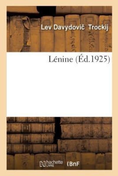 Cover for Lev Davydovi Trockij · Lenine (Paperback Book) (2018)