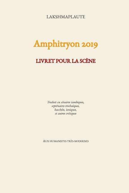 Cover for Titus Maccius Plautus · Amphitryon 2019 (Taschenbuch) (2019)