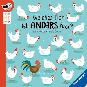 Cover for Sandra Grimm · Welches Tier ist anders hier? - Unterschiede finden mit lustigen Tieren für Kinder ab 18 Monaten (Board book) (2022)