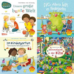 Maxi-Pixi-4er-Set 95: Neues aus dem Kindergarten (4x1 Exemplar) - V/A - Bücher - Carlsen - 9783551030603 - 27. April 2023