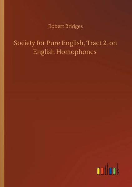 Cover for Bridges · Society for Pure English, Tract (Buch) (2019)