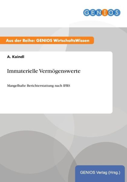 Cover for A Kaindl · Immaterielle Vermoegenswerte: Mangelhafte Berichterstattung nach IFRS (Paperback Book) (2015)
