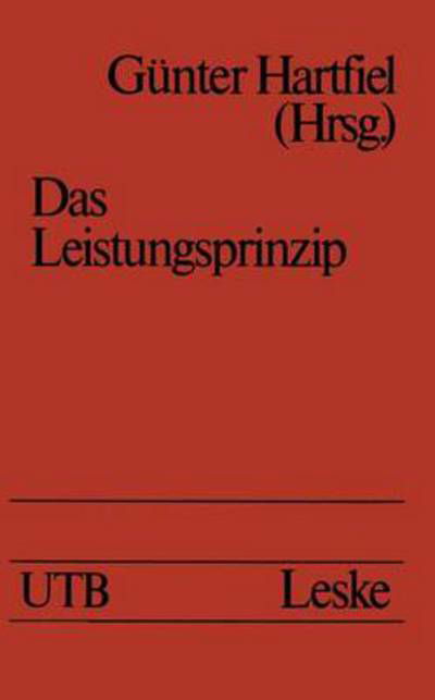 Cover for G Nter Hartfiel · Das Leistungsprinzip - Universitatstaschenbucher (Pocketbok) [1977 edition] (1977)